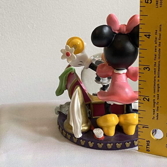 Disney Parks Minnie Mouse Mini Snow Globe Wardrobe Costume Chest Figurine - Picture 6 of 9